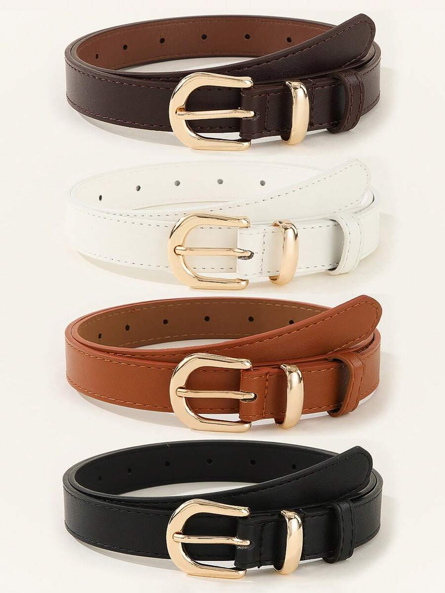 DAZY Women's Buckle Belt Casual Business Style Vintage Versatile Belt - Multicolor - View 1
