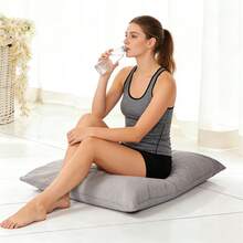 仅含1个懒人沙发垫套（不含填充物），客厅躺椅，可睡榻榻米卧室阅读单人小沙发，休闲躺椅 - 淺灰色 - 查看 6