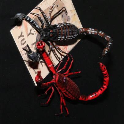 3D Lifelike Insect Fridge Magnets, Movable Joint Scorpion Miniature Ornament, Micro Landscape Decor, Gag Gift