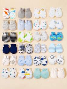 6 Pares De Guantes Para Bebé Niño, Color Al Azar - Multicolor - Ver 7