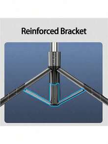 Lenovo Gậy selfie kiêm chân máy có thể kéo dài 1,8m với trục hợp kim nhôm, tay cầm chắc chắn và đèn chiếu sáng kép. - A - Xem 3