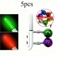 1/5 chiếc còi báo động cá cắn câu, có chuông kép và cần đèn LED, thích hợp cho câu cá đêm (Không bao gồm pin CR425) - Nhiều màu - Xem 14