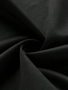 男士速干无袖连帽背心，透气运动背心，带口袋和抽绳，适合健身、跑步和休闲穿着 - 黑色 - 查看 6