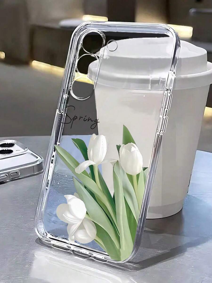 1 chiếc ốp lưng điện thoại chống sốc, trong suốt, họa tiết hoa tulip, nhiều màu sắc, tối giản, sáng tạo, phù hợp với 17/17Pro/17ProMax/16/11/16Pro/16Plus/16ProMax/16E/15ProMax/13/14/12/XS/XR/7G/8P, Galaxy S25/S25Plus/S25Ultra/A16/A36/A26/A56/A50/A12/A32/A52/A72/A51/A21S/A13/A14/S24/S24Plus/S24Ultra/S20/S23/S22/A53/S20FE/S21, 11/12Pro/12/12X/13Pro/14Pro/15Pro/X3Pro, 10/9/Note9/12C/Note11Pro/Note8Pro/9C/9A - Nhiều màu - Xem 1