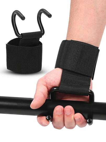 Móc nâng tạ dành cho nam và nữ (một cặp), móc đeo cổ tay chịu lực 330 lb dùng cho các bài tập nâng tạ như deadlift, pull-up, tập luyện sức mạnh, móc nâng tạ có độ bám 0.4 inch dành cho thanh thiếu niên