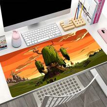 Extra Large Extended Cartoon Tree House Sunset Landscape Gaming Mouse Pad, With Non-Slip Rubber Base, Washable Stitched Desk Mat, Suitable For Gaming Setup, Home Office, Ideal Gift For Gamers, Cartoon And Aesthetic Enthusiasts - View 5
