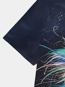 Áo thun nam tay ngắn cổ tròn in hình chó 3D kỹ thuật số năng động mùa hè - Chất liệu polyester mềm mại và hơi co giãn, dáng regular fit, thích hợp mặc cuối tuần, giặt tay hoặc giặt khô, có lớp lót polyester. - Nhiều màu - Xem 3