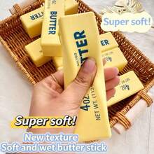 Ultra Soft & Wet Slow-Rising Japanese Butter Stick Squishy Toy – New Arrival Viral Sensation Creamy Texture Mochi Squishy, Super Slow Rebound Butter Bar Stress Relief Toy, Adorable Cartoon Food Shape Squeeze Toy For Adults, Finger Suction Play Food Squishy Collectible – Kawaii Desk Decor & Anxiety Relief Fidget Toy - View 2