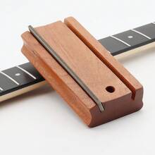 2-In-1 Wooden Guitar Fret File Set, For Luthier Repair And Maintenance, Includes Crowning And Beveling Tools - Multicolor - View 7