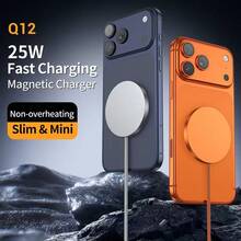 Magnetic Fast Charging Pad – 25W Ultra-Slim Wireless Power For IPhone, MagSafe Compatible, Aluminum Design, Everyday Tech Essential - 銀色 - 查看 2