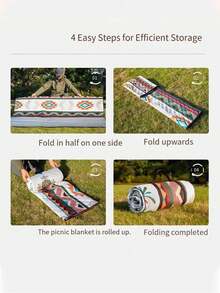 1件装便携式户外露营野餐毯，防水沙滩垫，适用于露营、海滩、烧烤、野餐、徒步旅行、旅游。加厚户外防潮垫，地垫、沙滩垫、露营垫、野餐垫，采用铝箔和耐用无纺布制成，轻便易携，是露营、海滩、春季郊游和户外聚会的理想之选。 - 200*150cm - 查看 4