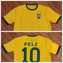 Football Jersey Single-Piece T-Shirt, Unisex, Suitable For Sports Enthusiasts, Teenagers, Middle-Aged And Young Adults. New Bely Brazil Retro Football Jersey, Available In All Sizes, Suitable For Children And Adults - Màu hỗn hợp - Xem 2