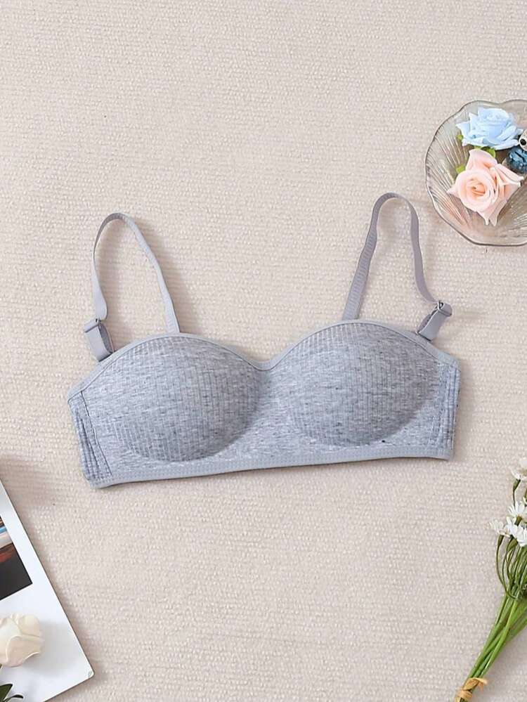 3pcs/Set Women's Seamless Wireless Bra Set, Detachable Straps, Suitable For Students Daily Casual & Sports Wear - Multicolor - View 4
