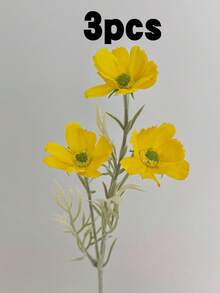 1/3/4/5/8支仿真波斯菊 - 波西米亚雏菊花束，四季皆宜的家居装饰，夏季婚礼和秋季感恩节餐桌摆饰，不褪色人造菊花，适用于餐桌/摄影派对套装 - 彩色 - 查看 16