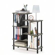 Bookcase - Französische Eiche/Schwarz - Übersicht 7