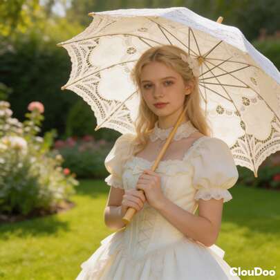 1pc Lace Parasol, Single-Use Sunshade Umbrella, Beach Umbrella For Women, French Lolita Umbrella, Japanese Anime Cosplay Umbrella, Party/Photo Shoot Umbrella, Anime-Style Straight Umbrella, Camping Umbrella, Beach Essentials, Graduation Season, Commencement, Congrats Grad, Graduation Party, Travel Hiking Essentials, Camping Essentials, Portable Tools, Summer Essentials, Summer Portable,Umbrella / Compact Umbrella / Travel Umbrella / Windproof Umbrella / Folding Umbrella / Rain Umbrella / Automatic Umbrella / Uv Umbrella / Sun Umbrella / Paraguas / Guarda-Chuva