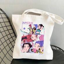 K-POP Witch Hunting Girl Group Korean Style Printed Canvas Tote Bag, 35*40cm, Handbag, Large Capacity - Multicolor - View 11