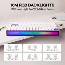 AULA HERO 84 HE Rapid Trigger RT 0.01mm 磁力开关游戏键盘，碳纤维热插拔 PBT RGB 机械键盘，专为电竞玩家打造 - 查看 9