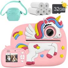 Kids Instant Print Camera, 2.3-Inch Screen, With Fun Frame Stickers, Instant Print Dual Lens Digital Camera Toy, Ideal Christmas Birthday Gift, Portable Travel Toy, Suitable For 3-12 Years Old Boys And Girls Christmas Birthday And New Year Gift - Multicolor - View 18