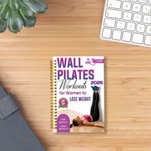 Wall Pula | Kế hoạch tập luyện tại nhà 30 ngày được thiết kế dành cho phụ nữ, các trang bên trong để trống, khổ A5, gáy xoắn, nhằm mục đích tăng cường cơ bắp vùng bụng và định hình vóc dáng, phù hợp cho những người đam mê thể dục và yêu thích Pilates. - A5 - Xem 4
