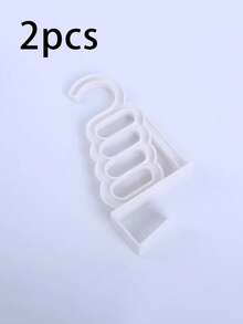 Percha plegable multifunción de 5 ranuras - Estante de almacenamiento de plástico para colgar en la pared/puerta, ahorro de espacio para dormitorio, baño, balcón, armario, accesorio de almacenamiento esencial para el hogar - Multicolor - Ver 7