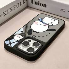 SANRIO 1个全新亚克力官方加固三合一防摔手机壳，创意图案，加厚保护套，兼容苹果17 Pro Max/Air、16、11/12/13/14 Plus、XR、7/8 Plus、15 Pro Max - 黑色 - 查看 6