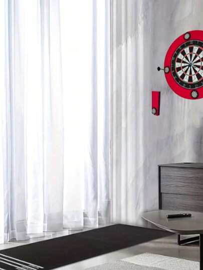 1 片飞镖靶垫，4 种投掷距离，200x30 厘米，EVA 材质，带刻度，耐磨吸水速干防滑，带投掷线，适用于酒吧、家庭、俱乐部娱乐、比赛，保护地板和飞镖镖尖，飞镖爱好者、家居装饰、礼品