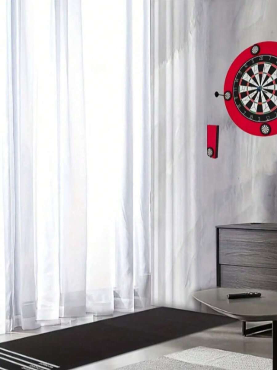 1pc Dart Board Mat, 4 Throwing Distances, 200x30cm, EVA Material, Training With Scale, Wear-Resistant Absorbent Quick-Drying Non-Slip, With Throwing Line, Suitable For Bar, Home, Club Entertainment, Competition, Protect Floor And Dart Tips, Darts Enthusiasts, Home Decor, Gift - Multicolor - View 1