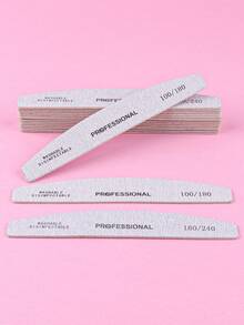 Dũa móng tay hình lưỡi liềm hai mặt, thô và mịn, dụng cụ chăm sóc móng chuyên nghiệp tại salon và tại nhà. - Nhiều màu - Xem 7