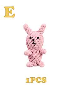 Đồ chơi dây thừng đan thủ công nhiều màu sắc cho chó (1 cái/2 cái), hình thú hoạt hình dễ thương như gấu/bạch tuộc/vịt/hươu cao cổ/tôm hùm/chó/voi để thu hút sự chú ý của thú cưng, bền, chống cắn, giảm căng thẳng, làm sạch răng, chăm sóc răng miệng, đồ chơi dây thừng tương tác, quà tặng cho thú cưng, đồ dùng cho thú cưng - Nhiều màu - Xem 7