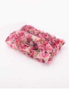 Advanced Sequin Flower Clutch Bag, Light Luxury And Versatile For Banquets - Hot Pink - View 6