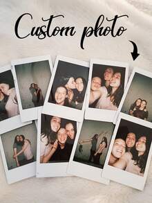 1/10/20pcs Customized Instant Print Photos, Personalized Mini Photos, Custom Photo Printing Paper, Personalized Couple Photo Printing, Wedding Gift Small Photo Printing, Christmas, Birthday Colorful Fade-Resistant Personalized Photo Printing - Multicolor - View 2