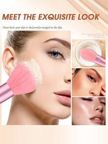 Bộ dụng cụ trang điểm 33 món bao gồm: 13 cọ trang điểm + 4 bông mút trang điểm + 4 bông mút trang điểm mini + 4 bông phấn tam giác + 4 bông phấn dạng cushion mini + 1 miếng bọt biển rửa mặt + 1 băng đô cài tóc + 2 dây đeo chậu rửa tay - Nhiều màu - Xem 3