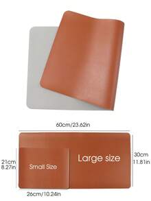 FULL BEAUTY Thảm lót bàn làm móng màu nâu, mềm mại, chống trượt, có thể gập lại, dùng để kê tay khi làm móng, chống thấm nước, chống trầy xước, dễ lau chùi, thảm lót bàn làm việc văn phòng bằng da PU, thảm lót bàn studio di động. - Nhiều màu - Xem 7