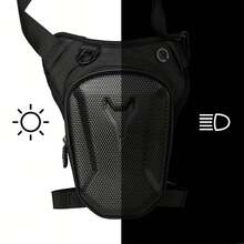 Hard-Shell, Durable Oxford Cloth, Scratch-Resistant, Drop-Resistant, Waterproof, And Stain-Resistant; Sleek Black Functional Design; Metal Buckles; And Stylish; Headphone Jack Design; Multiple Storage Compartments; A Must-Have For Cyclists. - Multicolor - View 11