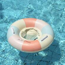 Happy wind Swim 1件兒童充氣游泳圈座墊，加厚PVC材質，適用於泳池/海灘，水上派對裝飾與游泳，開學第一天 - 彩色 - 查看 15