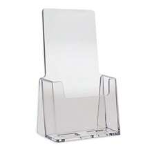 Dazzling Displays Clear Acrylic 4X9 Brochure Holder Countertop Display - Transparente - Ver 6