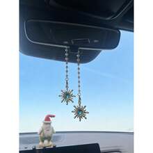 Sun Car Interior Pendant Beautiful Sun Car Rearview Mirror Hanging Decoration Car Interior Pendant - Sun - View 2