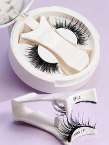 1对磁性自然卷翘拉长可重复使用假睫毛 - 查看 8