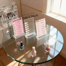 1pc Acrylic Nail Art Display Board, Rectangular Fake Nail Sample Color Card Rack, Nail Polish Display Stand With Holder, Nail Salon DIY Photo Prop Desktop Decor - Multicolor - View 10