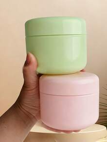 可重複使用可補充容器 | 多功能玻璃罐附蓋 | 化妝品補充罐 | 面膜與乳霜儲存罐 | 附蓋旅行配件 - 彩色 - 查看 6