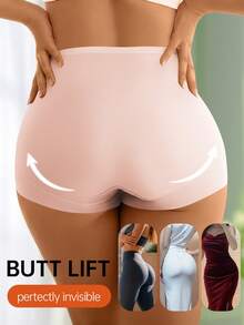 QUASTI 4-Piece Set Of Women's Plus-Size Triangle Panties, Comfortable And Non-Restrictive, Elastic Fabric, Tummy Control And Butt-Lifting, Moisture-Wicking And Breathable, Resolves Body Shape Concerns - 彩色 - 查看 3