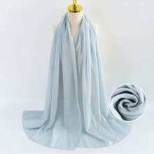 Women's Chiffon Shawl,Women's Coats, Mascadas,Handkerchiefs For Women,Simple Spring And Summer Scarf Shawl, Masked,Available In Multiple Colors Such As White, Burgundy, Black Beige, And Headscarf. Summer Beach Scarf, High-End Solid Color Multifunctional Headscarf, Can Be Used As A Shawl For Going Out, Traveling,Holiday - Multicolor - View 17