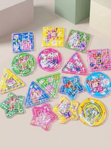 1/5/10/15/20/40pcs Mini Random Color Maze Puzzle, Beginner Portable Cartoon Maze Ball Set, Stress Relief Toy, Suitable As Gift, Birthday Gift, Christmas Toy, Gift Box Filler, Stocking Stuffer (Style Sent Randomly) - Multicolor - View 3
