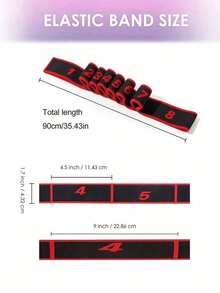 1 dây kháng lực, dây thun tập yoga có vạch chia kháng lực rõ ràng, dây thun tập luyện 8 cấp độ. - Nhiều màu - Xem 5