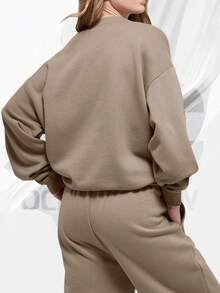 Accolade Crew Neck Pullover - 碎石 - 查看 3