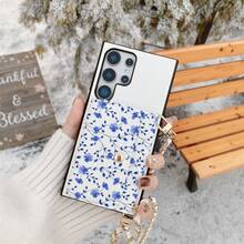 1件装优雅动物纹图案卡包斜挎钱包手机壳,兼容三星Galaxy S26 S25 Edge S24 S23 S22 S21 S20 FE Note 20 Ultra A17 A16 A15 A07 A52 A53 A54 A25 5G,镜面PU皮革卡包多功能保护套,适用于10 9 Pro XL 8 7 6 9a 8a,兼容小米Note 15 Pro 14 13 4G Poco C75,国际版,非国内版 - 藍花51 - 查看 2