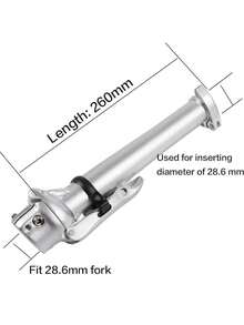 CNC自行车零件 - 折叠自行车车把或DAHON 412 SP8 SAVA伸缩折叠车把零件,25.4/28.6mm前叉,银色和黑色可选 - 黑色 - 查看 8