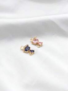 1pc Elegant Cat Shaped Rhinestone Pendant, Suitable For Women's Daily Wear - Yellow Gold - View 3