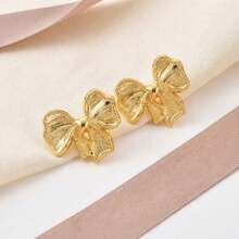 Stainless Steel Unique Design Gold Brogan Earrings, Suitable For Daily Wear - Multicolor - View 12